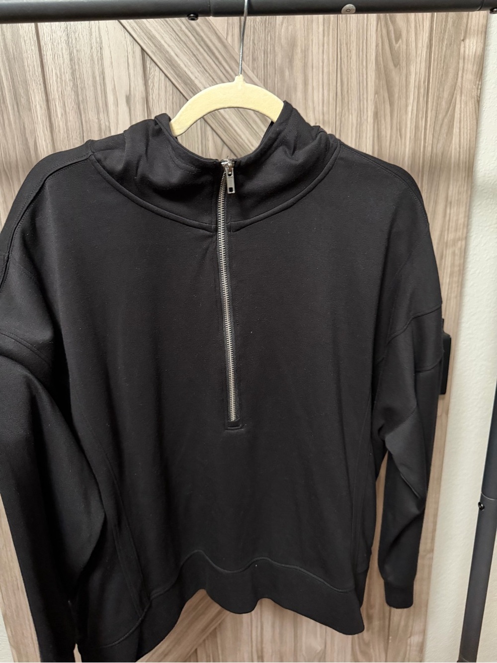 Torrid Size 0 Black Half Zip Hoodie Sweatshirt